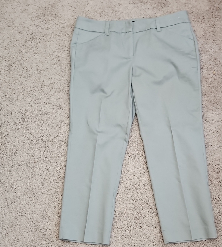 New York & Company Light Gray Cropped Pants